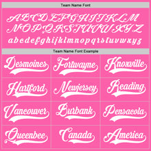 Load image into Gallery viewer, Custom Pink White Hockey Jersey