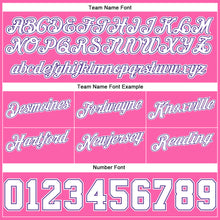 Load image into Gallery viewer, Custom Pink White-Purple Authentic Throwback Basketball Shorts