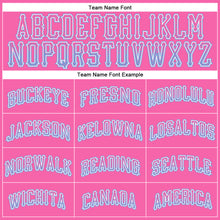 Load image into Gallery viewer, Custom Pink Light Blue-White Authentic Drift Fashion Baseball Jersey