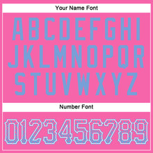 Load image into Gallery viewer, Custom Pink Light Blue-White Authentic Drift Fashion Baseball Jersey