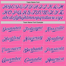 Load image into Gallery viewer, Custom Pink Purple-White Authentic Baseball Jersey