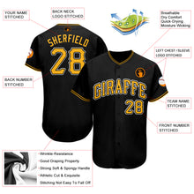 Load image into Gallery viewer, Custom Black Together Since Baseball Jersey