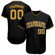 Load image into Gallery viewer, Custom Black Together Since Baseball Jersey