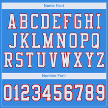 Load image into Gallery viewer, Custom Powder Blue White-Red Mesh Authentic Football Jersey - Fcustom