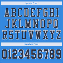 Load image into Gallery viewer, Custom Powder Blue Navy-White Mesh Authentic Football Jersey - Fcustom