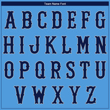 Load image into Gallery viewer, Custom Powder Blue Navy-Gray Authentic Baseball Jersey