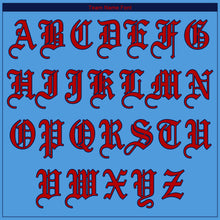 Load image into Gallery viewer, Custom Powder Blue Red-Navy Authentic Baseball Jersey