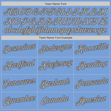 Load image into Gallery viewer, Custom Powder Blue Gray-Steel Gray Authentic Baseball Jersey