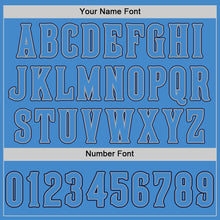 Load image into Gallery viewer, Custom Powder Blue Powder Blue-Navy Authentic Baseball Jersey