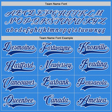 Load image into Gallery viewer, Custom Powder Blue Royal-White Hockey Jersey