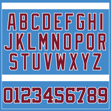 Load image into Gallery viewer, Custom Powder Blue Crimson-White Authentic Baseball Jersey