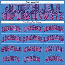 Load image into Gallery viewer, Custom Powder Blue Pink-Black Authentic Drift Fashion Baseball Jersey