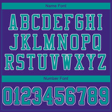 Load image into Gallery viewer, Custom Purple Aqua-White Mesh Authentic Football Jersey - Fcustom