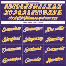 Load image into Gallery viewer, Custom Purple Gold-White Performance T-Shirt