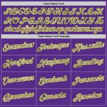 Load image into Gallery viewer, Custom Stitched Purple Camo-Black Sports Pullover Sweatshirt Hoodie