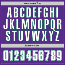 Load image into Gallery viewer, Custom Stitched Purple White-Kelly Green Sports Pullover Sweatshirt Hoodie