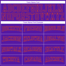 Load image into Gallery viewer, Custom Stitched Purple Purple-Orange 3D Pattern Design Sports Pullover Sweatshirt Hoodie