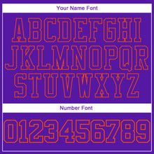 Load image into Gallery viewer, Custom Stitched Purple Purple-Orange 3D Pattern Design Sports Pullover Sweatshirt Hoodie