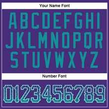 Load image into Gallery viewer, Custom Purple Teal-White Authentic Drift Fashion Baseball Jersey