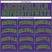 Load image into Gallery viewer, Custom Purple Kelly Green-Gold Authentic Drift Fashion Baseball Jersey