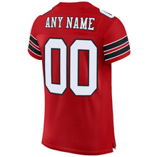Load image into Gallery viewer, Custom Red White-Black Mesh Authentic Football Jersey - Fcustom