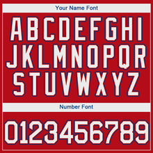 Load image into Gallery viewer, Custom Red White-Royal Authentic Baseball Jersey
