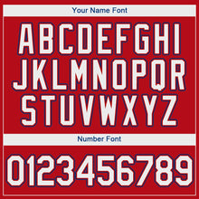 Load image into Gallery viewer, Custom Red White-Royal Authentic Baseball Jersey