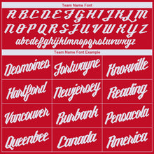 Load image into Gallery viewer, Custom Red White Round Neck Basketball Jersey - Fcustom