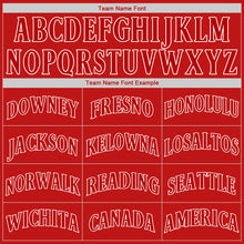 Load image into Gallery viewer, Custom Red Red-White Authentic Baseball Jersey