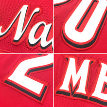 Load image into Gallery viewer, Custom Red White-Royal Authentic Baseball Jersey