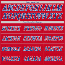 Load image into Gallery viewer, Custom Stitched Red White-Royal Sports Pullover Sweatshirt Hoodie