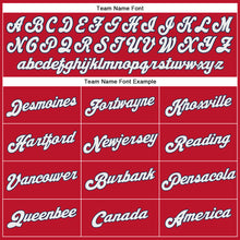 Load image into Gallery viewer, Custom Red White-Navy Performance T-Shirt