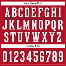 Load image into Gallery viewer, Custom Red White-Black Performance T-Shirt