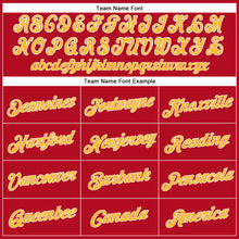 Load image into Gallery viewer, Custom Red Gold-White Performance T-Shirt