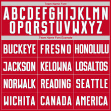 Load image into Gallery viewer, Custom Red White-Gray Authentic Throwback Rib-Knit Baseball Jersey Shirt