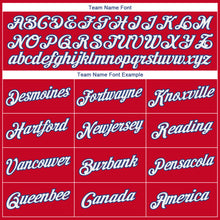 Load image into Gallery viewer, Custom Red White-Royal Authentic Throwback Basketball Jersey