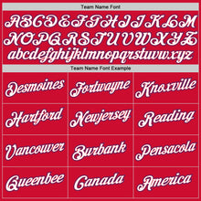 Load image into Gallery viewer, Custom Red Royal-White Authentic Throwback Basketball Jersey