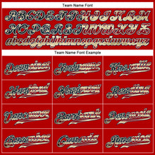 Load image into Gallery viewer, Custom Red Vintage USA Flag-Navy Authentic Baseball Jersey