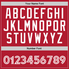 Load image into Gallery viewer, Custom Stitched Red White Sports Pullover Sweatshirt Hoodie