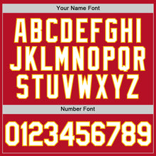 Load image into Gallery viewer, Custom Red White-Gold Performance T-Shirt