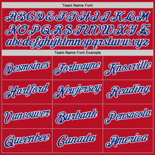 Load image into Gallery viewer, Custom Red Royal-White Performance T-Shirt