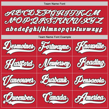 Load image into Gallery viewer, Custom Red White-Gray Hockey Jersey