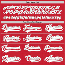 Load image into Gallery viewer, Custom Red White-Gray Hockey Jersey