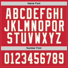 Load image into Gallery viewer, Custom Red White-Old Gold Hockey Jersey