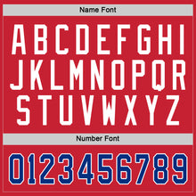 Load image into Gallery viewer, Custom Red Royal-White Hockey Jersey