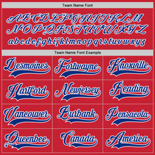 Load image into Gallery viewer, Custom Red Royal-White Hockey Jersey