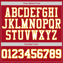 Load image into Gallery viewer, Custom Stitched Red White-Gold Sports Pullover Sweatshirt Hoodie