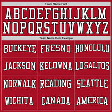 Load image into Gallery viewer, Custom Stitched Red White-Black Sports Pullover Sweatshirt Hoodie