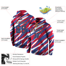 Load image into Gallery viewer, Custom Stitched Red Royal-Old Gold 3D Pattern Design Sports Pullover Sweatshirt Hoodie