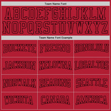 Load image into Gallery viewer, Custom Stitched Red Red-Black Sports Pullover Sweatshirt Hoodie